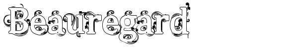 Beauregard font preview